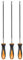 sourcing map 3pcs Chainsaw File, 5.2mm (13/64-inch) Round Sharpening Files Tool with Plastic Handle for Chain Chainsaw Sharpening, Grinding, Grey
