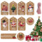 Fengyang® Etichette Regalo Natalizie In Kraft, Pezzi Tag Regalo Di Natale, Biglietti Da Appendere All'albero Di Natale, Per Decorazione Albero di Natale di Confezioni Regalo (kraft paper)