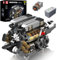 Mould King W16 Engine Model Kit That Runs - 952+ PCS Build Your Own Visible Combustion Model Engine Kit for Adults with Battery and Motor, STEM Car Engine Building Blocks Toys for Kids/Adults 8+
