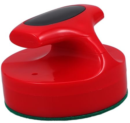 HOODANCOS Eishockey Pusher Hochwertiger Zubehör Für Tisch-Eishockey Roter Drücker Mit Stoffbezug Für Zuhause Feste Und Freizeitaktivitäten