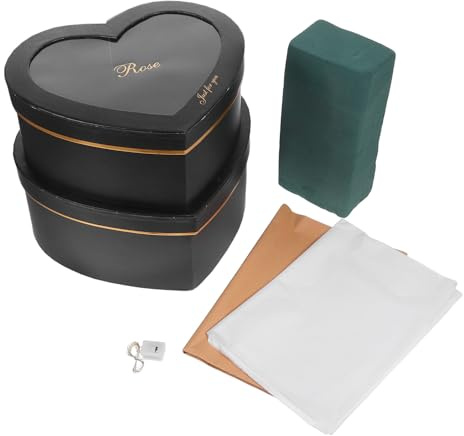 WRITWAA 2satz Herzförmige Blumenboxen aus Karton Leere Geschenkboxen für Gestecke Gastgeschenke für Hochzeiten Valentinstag Hochzeitsbonbonboxen
