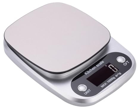 SOIMISS Digitale Küchenwaage Klein und Portabel aus Edelstahl Präzisionswaage mit Lcd display für Kaffee Backen und Lebensmittel Multifunktionale Elektronische Waage ohne Batterie für