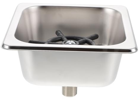 Toddmomy Edelstahl Glass Rinser Hochdruck Spülmaschine Becherreiniger für Bar Restaurant Haushalt Tassen Glasreinigung Arbeitsplatte Einbaugerät Kompatibel mit Verschiedenen Glasgrößen