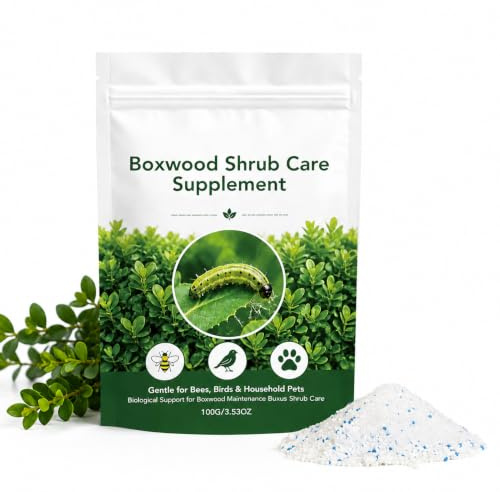 Box Tree Caterpillar Treatment - 100g (Covers 300m²) | Fast Acting Treatment Safe for Bees, Pets & Birds - Protects Buxus Hedges, Topiary & Box Balls