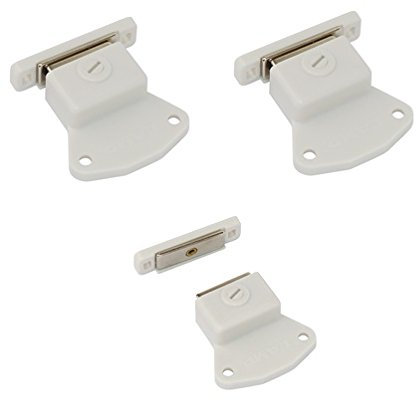 2 Stück Lissek Magnetschnäpper Schrank Türmagnet Magnet-Schnapper Möbelmagnet Türverschluß Haltemagnet Magnetverschluss