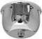 Deckenbaldachin Metall Baldachin messing - verchromt - nickel (Baldachin, verchromt Kugelform)