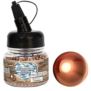 DIANA Oktoberfest BBs Kaliber 4,4mm verkupfert 1500 Stk. Speedloader Luftgewehr Munition Luftgewehr Kugeln Luftgewehr Patronen 4,4 BB Kugeln BB Munition Oktoberfestgewehr