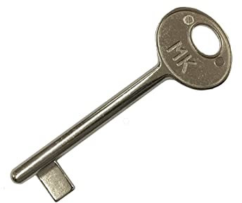 effedielle Clé PASSPARTOUT pour serrures de brevet marque AGB d'intérieur, finition nickelée, ouvre toutes les serrures de série CENTRO et série patent ancien type AGB