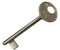 effedielle Chiave PASSPARTOUT per serrature patent marca AGB da interno,finitura nichelata,apre tutte le serrature serie CENTRO e serie patent vecchio tipo AGB