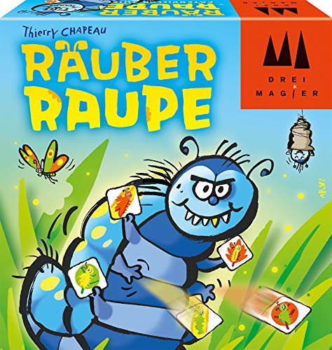 Schmidt Spiele 40886 Räuber Raupe, DREI Magier Kartenspiel, bunt