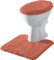 Erwin Müller Stand-WC-Set 2-TLG. Rhodos Uni, WC-Umrandung, WC-Deckelbezug rutschhemmend Terra Größe - ultraweich, extrem saugfähig, flusenarm