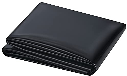 UWIOFF Small Pond Liner, 4 x 7 Feet 20 Mil Pond Liners for Outdoor Ponds, Black Pond HDPE Liner for Waterfall, Fish Ponds, Garden Fountain