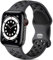 Epova Sport Armband Kompatibel mit Apple Watch Armband 42mm 44mm 45mm 46mm 49mm, Atmungsaktives Weiches Silikon Armband Kompatibel mit iWatch SE Series 10 9 8 7 6 5 4 3 2 1 Ultra, Kohle/Schwarz