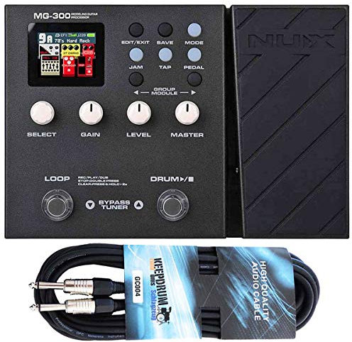 NUX MG-300 Multi-Effektgerät + keepdrum Klinkenkabel