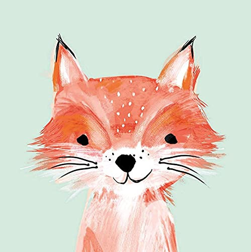 Herbst Serviette-n Fuchs, 33 x 33cm, 20 Stück-Packung, 3lagig, FSC, wiederverschließbare Packung