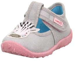 Superfit Mädchen Spotty Hausschuhe, Grau 2030, 23 EU Weit