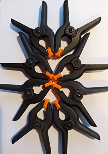 Plastic Spring Clamps 2.5inch. Set of 8 Pieces (B09SY6G9ZL)
