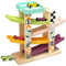 TOP BRIGHT Wooden Car Ramp Toys for 1 2 Year Old Boy Gifts, First Birthday Present for One Two Year Old Car Toy, Baby Toys 12 18 Months with 4 Mini Cars - Assembly Required Multi-color