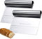 2 Pezzi Raschietto Tagliapasta Professionale, Baking Pastry Spatole, Spatola da Cucina Raschietto in Acciaio Inox, per Spatole da Cucina per Pasta Torte e Pizza (5,9 X 4,9 Pollici)