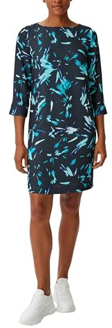 Comma Crêpe-Kleid mit 3/4-Ärmeln