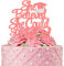Class Of 2023 Cake Topper – Glitzer Schwarz und Lila Abschlussfeier Party Dekoration Supplies 2023 – Congrats Grade Cake Topper 2023