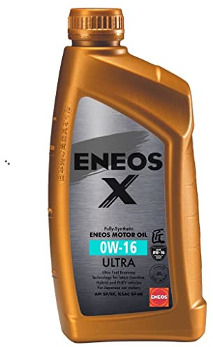 ENEOS Motoröl 0W16 Longlife X ULTRA 0W16 Öl 1L - Vollsynthetisch Motorenöl 0W16, Motor öl Erweiterte Formel Auto 0W-16 Motoröl, Schutz vor LSPI