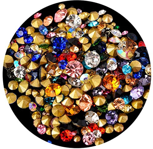 1-10mm Cone Transparent Cone Point Crystal pointback Rhinestone For Nail Art Jewelry Repair Accesstories-ss32 7mm 288p