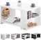 Casaria® Couchtisch Weiß Holz mit Stauraum Regal 2 Ablagen 90 x 60 x 50 cm Wohnzimmertisch Kratzfest 50 kg Belastbar Eckig Beistelltisch Sofa Couch