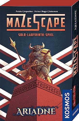KOSMOS 693237 Mazescape Ariadne, Solo-Labyrinth-Spiel, Knobelspiel, Solo Spiel, Gehirnjogging, Labyrinth-Spiel, Deutsch