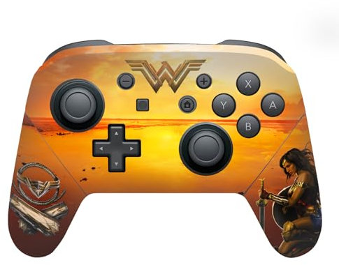Head Case Designs Offizielle Wonder Woman Movie Schwert Und Schild Poster Vinyl Haut Gaming Aufkleber Abziehbild Abdeckung kompatibel mit Nintendo Switch Pro Controller