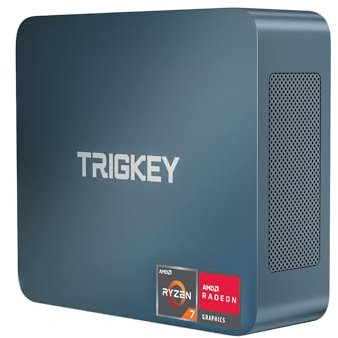 TRIGKEY Mini PC 6800U (bis zu 4,7 GHz) Gaming Mini PC AMD Ryzen 7 32 GB LPDDR5 1 TB NVME SSD Triple Display HDMI+DP+Typ-C (Video & Daten)/WiFi-6/BT5.2/USB3.2 * 2