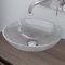 doporro Waschbecken Glas Aufsatzwaschbecken BxTxH: 40x40x12 in Transparent Waschplatz Handwaschbecken Waschtisch Minerva06
