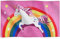 Runesol Bandiera Arcobaleno Unicorno, 91x152cm, 3ft x 5ft, 4 Occhielli, 1 Occhiello in Ogni Angolo, Bandiera Gay Pride, Bandiera LGBT+, Bandiera Orgoglio, Interno, Esterno, Colori Vividi