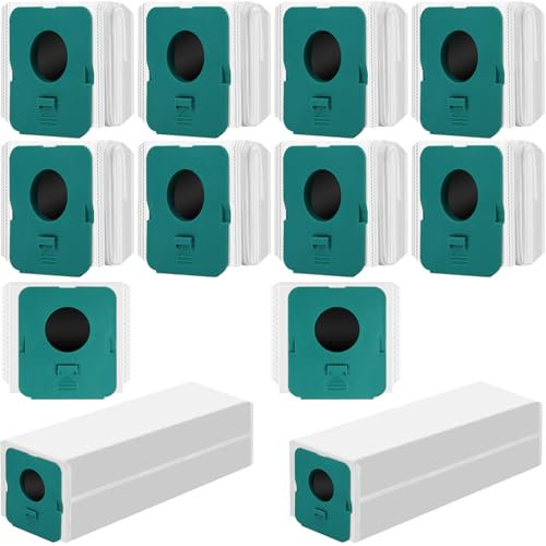 12 Piezas Bolsas de Polvo Compatible con Samsung Bespoke Jet VCA-ADB95, Bolsa de Aspiradora Compatible con Samsung Bespoke Jet Pro Extra/Complete Extra/Aspiradora de Mano sin Cable Clean Station