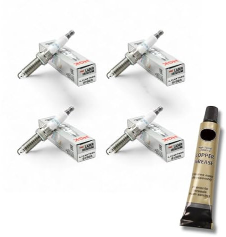 4x Zündkerzen von NGK passt für Mini R56 / R58 / R59 1.6 155/160kW Bj. 2007-2015 + Kupferfett