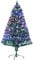 LOIBUYZ Artificial Fibre Optic Christmas Tree | Xmas Tree with Color Changing Multicolor Fibre Optic for Indoor Decoration 2FT, 2.6FT, 3FT, 4FT, 5FT, 6FT (6FT (180cm))