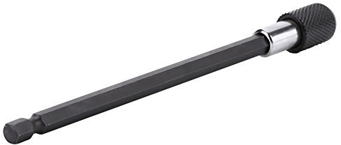 LUCKDANO Porte-Embout de Tournevis à Dégagement Rapide, Tige Hexagonale de 1 ou 4 Pouces, Porte-Embout de Tournevis, Acier au Chrome Vanadium, Compact, Magnétique, (150mm)