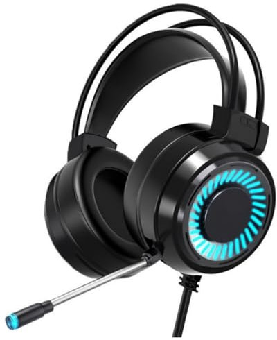 Limtula Auriculares para Juegos Ordenador Auriculares con Micrófono Fácil Control Sonido Y Orejeras Transpirables Sonido 4D