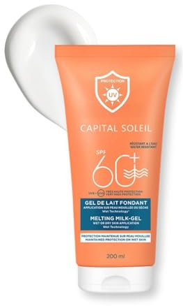 Sonnencreme Gesicht SPF 60, Sunscreen 200ml für Gesicht und Körper, Sonnenschutz Gesicht mit UVA/UVB Schutz und Feuchtigkeitsboost, Wasserfest LSF 60 face cream für Draußen & Sport, Nicht Fettende