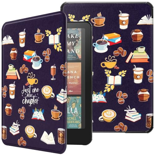 HGWALP Custodia per 7 Kindle Paperwhite (12th Gen) & Kindle Colorsoft Signature (1st Gen, 2024), Custodia protettiva sottile leggera Shell con Auto Sleep/Wake per Kindle Paperwhite 7 pollici-JOMC