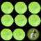 8 Stück Glow In The Dark Hundeball, Quietschende Hundebälle Leuchtende Gummi-Hundebälle, Dehnbarer Gummiball Hundeball, Hund Interaktive Ball, Zähne Training Hund Ball für kleine, mittlere Hunde