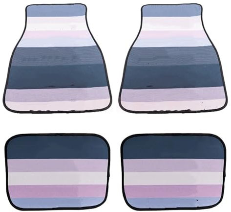 NADCFN 4 stücke Matte Plüsch Teppich Teppich Anti-Rutsch-Fußmatten JDM Auto Matten Pad Protector Universal Für Auto Styling(Gradient Grey)