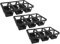TOYANDONA 3Piezas Soporte para Macetas Transpirable con Compartimentos de Plástico para Almacenamiento para Suculentas y Plantas Pequeñas de Negro