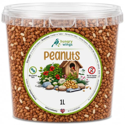 Premium Wild Bird Food 1L Tub (1L Tub, Peanut Kernels)