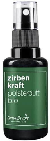 Gewußt Wie Zirbenkraft Bio Polsterduft | Wohltuender Duft Nach Zirbe & Wald | Für Frische Auf Kissen, Sofa & Bett | Mit 100% Ätherischen Ölen | In Bio-Qualität | 30 ml