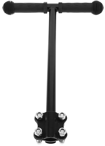 Kinderwagen Schieberverlängerung 4,5cm Schwarz mit Edelstahl | Griffverlängerung für Kinderwagenstange, Wagengriffverlängerung für Einkauf und Ausflüge, Leicht Montierbar, Rutschfest