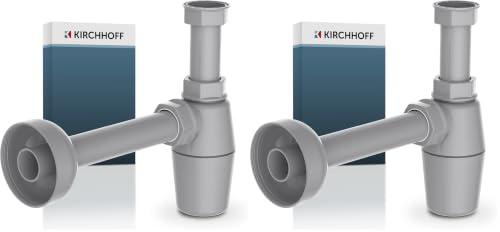 KIRCHHOFF ECO-SAVE Design Siphon Waschtisch (Packung mit 2)