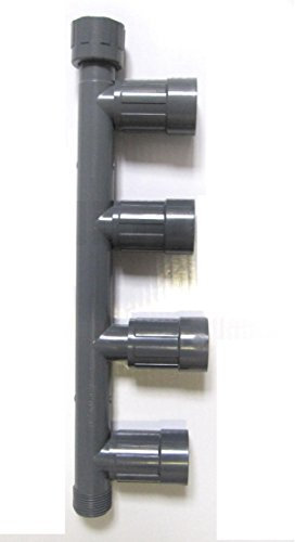Rain Bird PVC-Verschraubung/Verteiler Magnetventile 4-Fach Verteiler 1 Innengewinde x 1 Außengewinde; 4 Auslässe: 1 Innengewinde