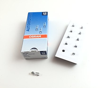 10 x Osram Lampe 12V 2,3W W2x4.6d Glassockellampe W2,3W Innenbeleuchtung 2723