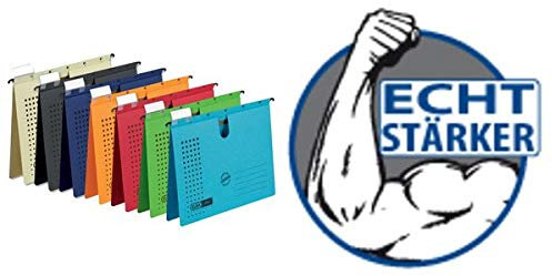 ELBA Hängehefter chic ULTIMATE, kfm. Heftung, A4, blau, 5er, Sie erhalten 1 Packung, Packungsinhalt: 5 er Set
